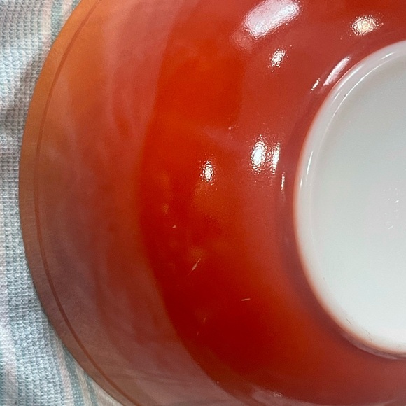 Vintage Orange Ceramic Bowl - Picture 4 of 8